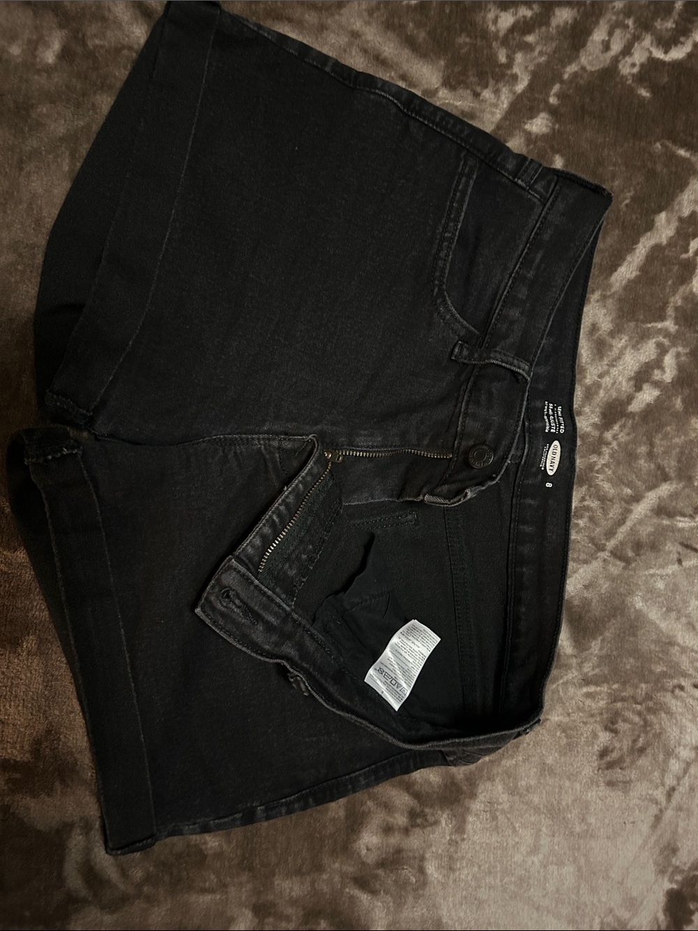 Old Navy Black Denim Jean Shorts